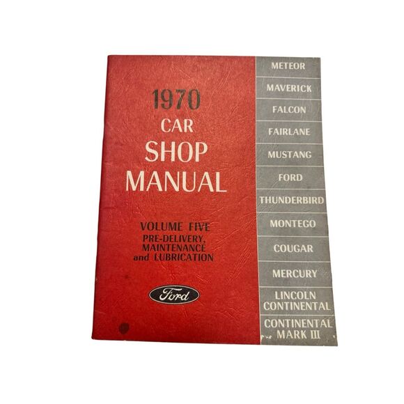 1970 FORD Car Shop Manuals #1-5 Complete Set Ford Motor Company Original - Picture 12 of 13
